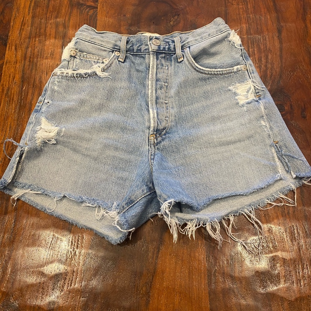 Agolde Dee Jean Shorts Size 23 - Picture 5 of 16